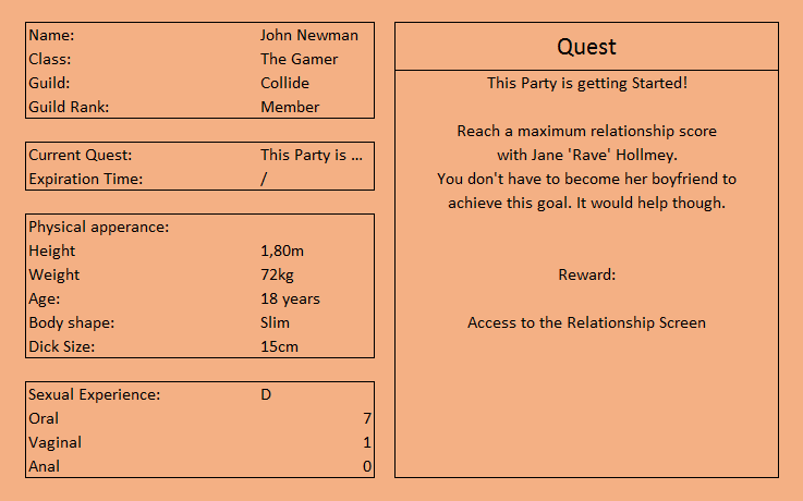 John Newman Character Sheet - Page 2