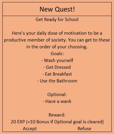 Chapter 1 New Quest: Get Ready for School